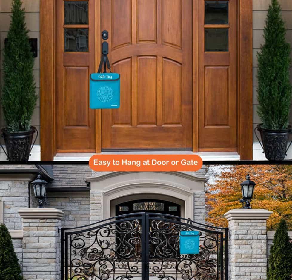 Milk Bag for Door | Thermal Insulated and Cooler Bag | Size 10" Inch