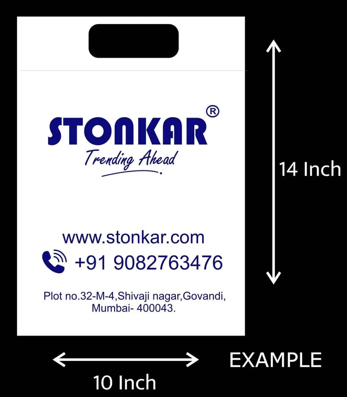 Non Woven Carry Bags (Pack of 100 pcs) | 14" X 10" Inch | Competitive Price on Higher Quantities - Stonkar