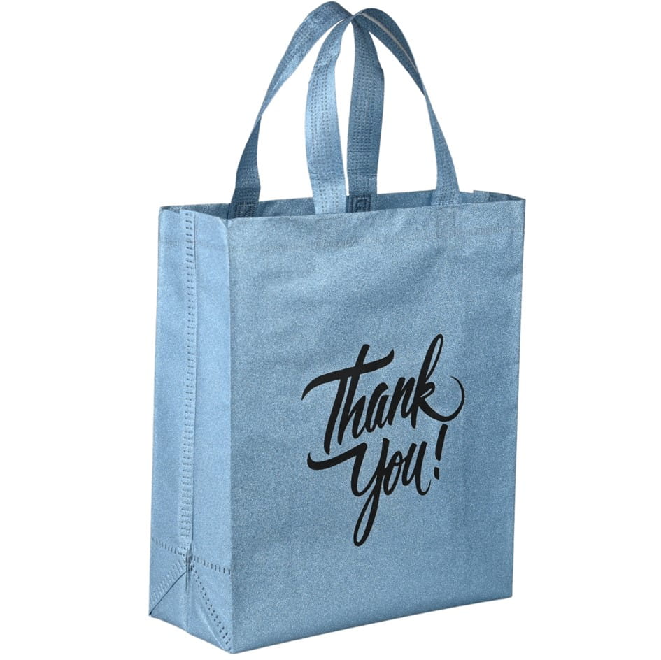 Sparkle Shopping Bag | Carry Bag for Return Gifts | Non-Woven Gift Bags | Tote Bags (Pack of 10 Pcs)