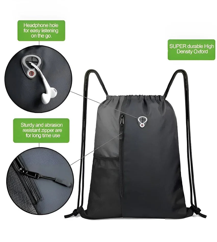 Active Fit Drawstring Bag for Sports Gym and String Backpack 17