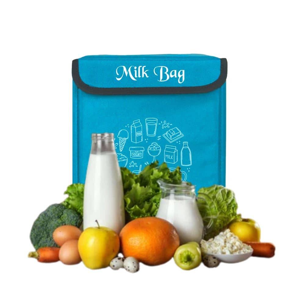 Milk Bag for Door | Thermal Insulated and Cooler Bag | Size 10" Inch