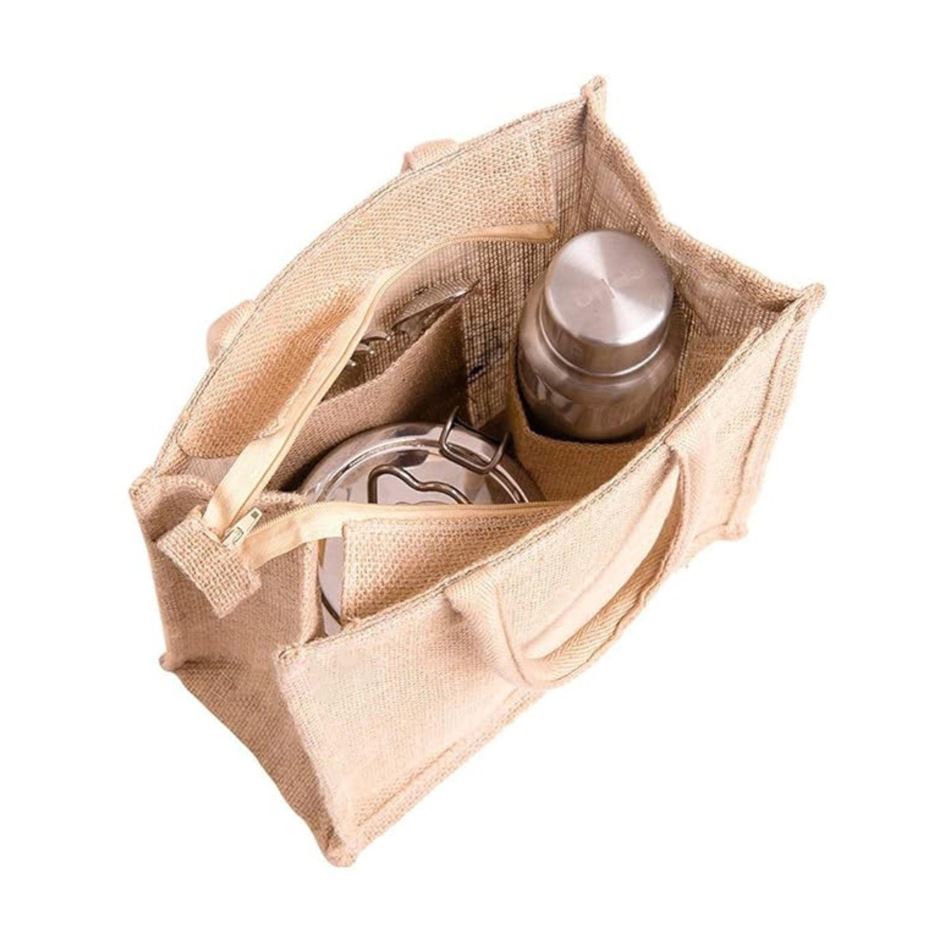 Stonkar NatureNest Jute Lunch Bag – The Perfect Eco Lunch Companion